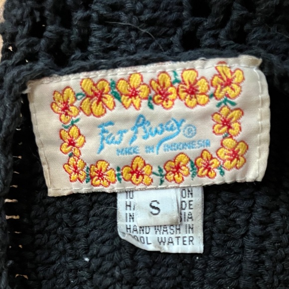 crocheted midriff halter top small - Picture 2 of 7